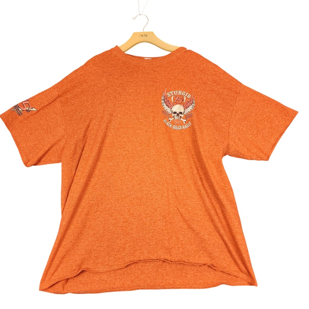 Sturgis‎ 75th Anniversary 2015 Black Hills Rally Skull Graphic T Shirt Mens 2XL